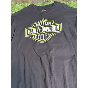 Vintage Harley-Davidson Motorcycles T-Shirt Black USA Made Men's Large